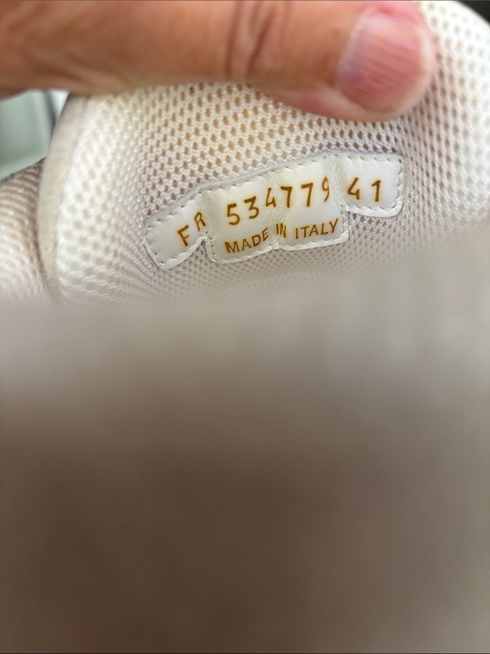 YSL Unisex Sneaker- Saint Laurent Light Beige Suede Low-Top Sneakers - Picture 3 of 6